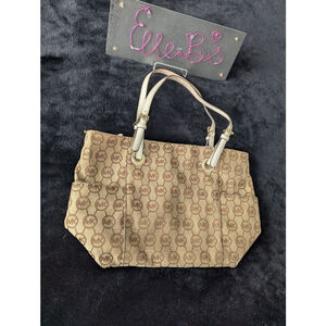 MK Michael Kors Brown White Purse